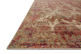 Loloi Javari JV-10 Drizzle/Berry Area Rug Corner Shot Feature