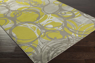 Surya Jax JAX-5002 Lime Machine Woven Area Rug Corner Shot