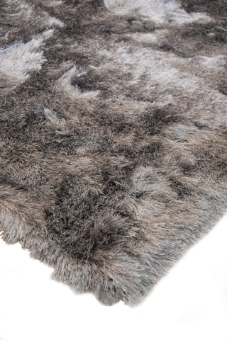 JazzyFloors Hazael Solid Cool Grey Area Rug Closeup Shot