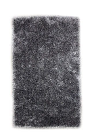 JazzyFloors Lili Solid Grey/Black Area Rug main image