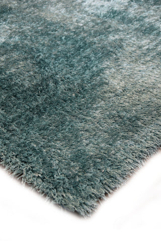 JazzyFloors Mason Solid Seafoam Area Rug Closeup Shot