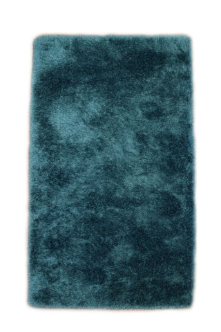 JazzyFloors Mason Solid Teal Area Rug main image