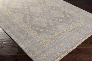 Surya Jade JDE-3000 Light Gray Hand Knotted Area Rug Corner Shot