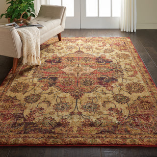 Nourison Jewel JEL01 Cream/Red Area Rug