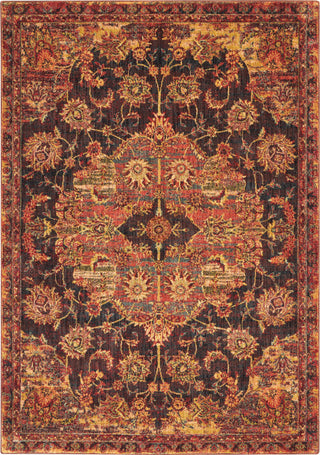 Nourison Jewel JEL01 Ember Red Area Rug