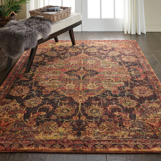 Nourison Jewel JEL01 Ember Red Area Rug