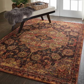 Nourison Jewel JEL01 Ember Red Area Rug