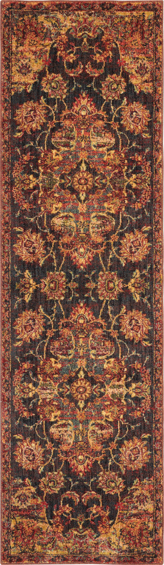 Nourison Jewel JEL01 Ember Red Area Rug