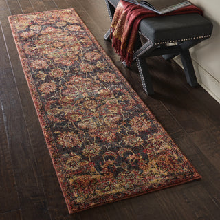 Nourison Jewel JEL01 Ember Red Area Rug