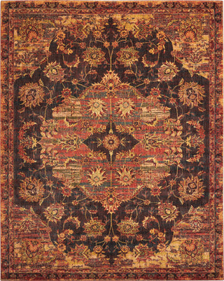 Nourison Jewel JEL01 Ember Red Area Rug