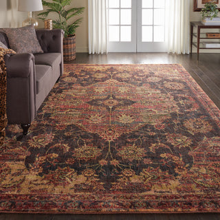 Nourison Jewel JEL01 Ember Red Area Rug