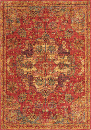 Nourison Jewel JEL01 Red Area Rug