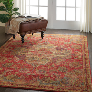 Nourison Jewel JEL01 Red Area Rug