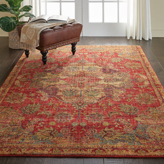 Nourison Jewel JEL01 Red Area Rug