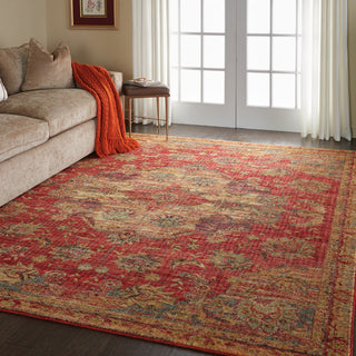 Nourison Jewel JEL01 Red Area Rug