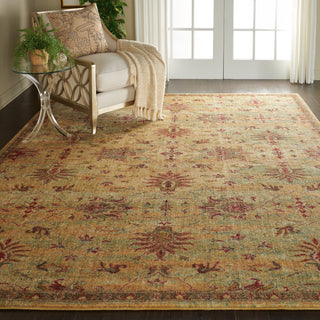 Nourison Jewel JEL02 Cream/Red Area Rug