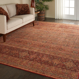 Nourison Jewel JEL03 Brick Area Rug