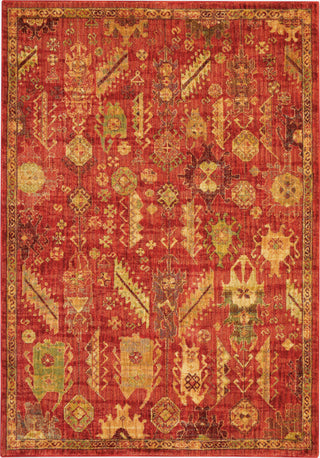 Nourison Jewel JEL04 Red Area Rug