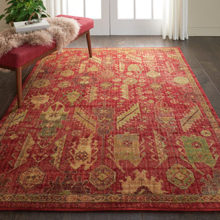 Nourison Jewel JEL04 Red Area Rug