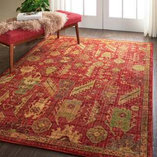 Nourison Jewel JEL04 Red Area Rug