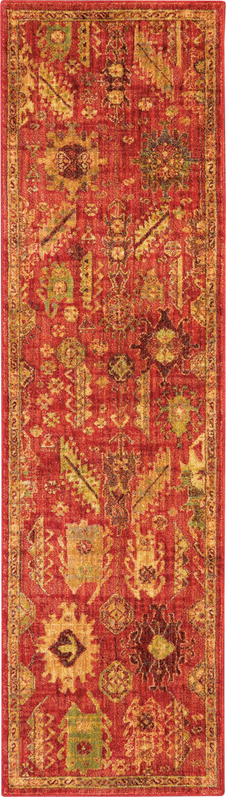 Nourison Jewel JEL04 Red Area Rug