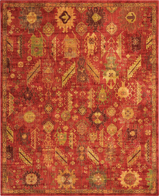 Nourison Jewel JEL04 Red Area Rug