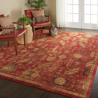 Nourison Jewel JEL04 Red Area Rug