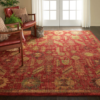 Nourison Jewel JEL04 Red Area Rug