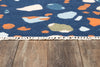 Momeni Jem JEM-2 Navy Area Rug by Novogratz Close up