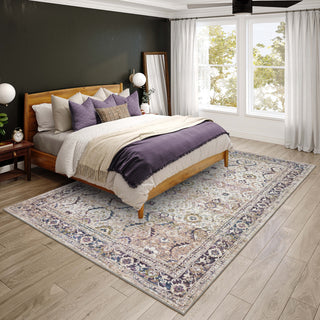 Dalyn Jericho JC1 Oyster Area Rug Room Image Feature