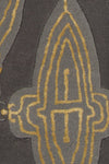 Chandra Jessica Swift JES-28901 Charcoal/Grey/Gold Area Rug Close Up