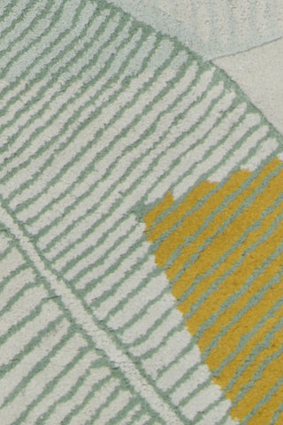 Chandra Jessica Swift JES-28908 Grey/Brown/Yellow/Blue Area Rug Close Up