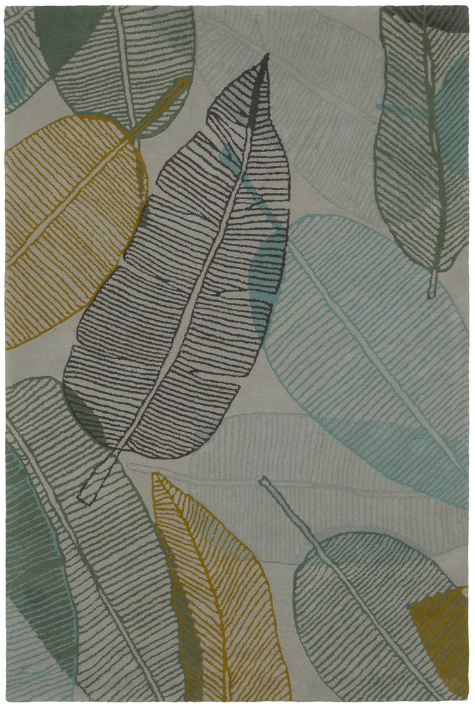 Chandra Jessica Swift JES-28908 Grey/Brown/Yellow/Blue Area Rug main image