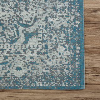 LR Resources Jewel 81031 Gray/Turquoise Area Rug Alternate Image