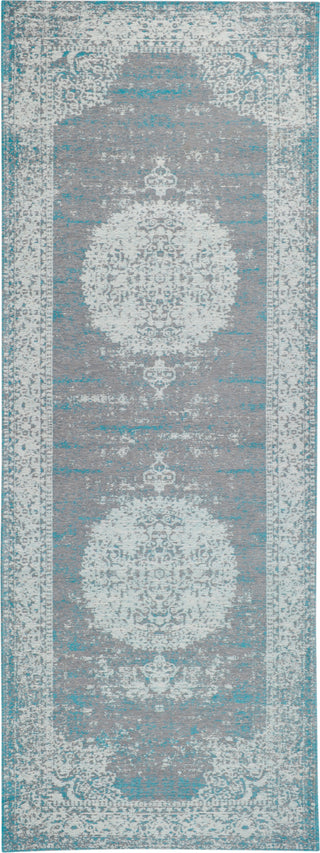 LR Resources Jewel 81031 Gray/Turquoise Area Rug 