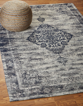 LR Resources Jewel 81037 Navy Area Rug Alternate Image Feature