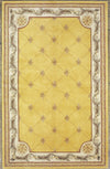 KAS Jewel 0308 Gold Fleur-De-Lis Hand Tufted Area Rug