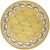 KAS Jewel 0308 Gold Fleur-De-Lis Hand Tufted Area Rug 