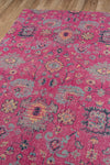 Momeni Jewel JW-01 Pink Area Rug Corner Image Feature