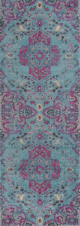 Momeni Jewel JW-02 Blue Area Rug Runner Image