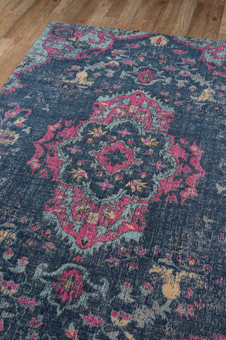 Momeni Jewel JW-02 Denim Area Rug Corner Image Feature