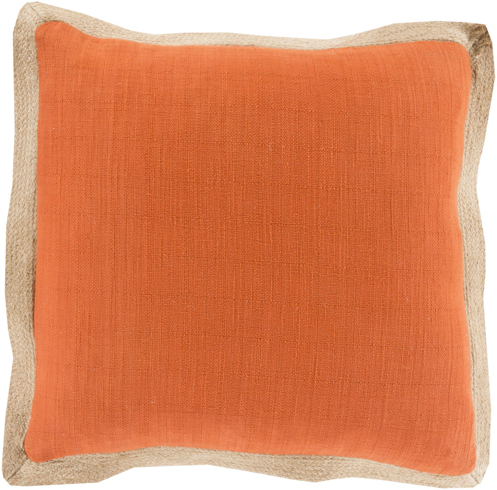 Surya Jute Flange Bold Border JF-004 Pillow