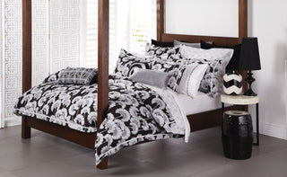 Surya Japanese Floral JFB-2002 Black Bedding by Florence Broadhurst 