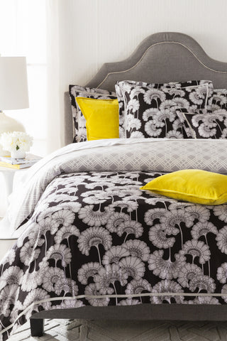 Surya Japanese Floral JFB-2002 Black Bedding by Florence Broadhurst 