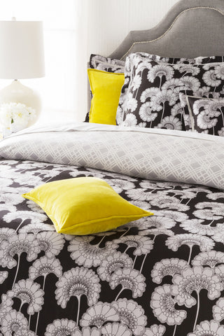 Surya Japanese Floral JFB-2002 Black Bedding by Florence Broadhurst 