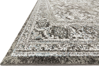 Loloi Joaquin JOA-01 Charcoal/Ivory Area Rug Round Image