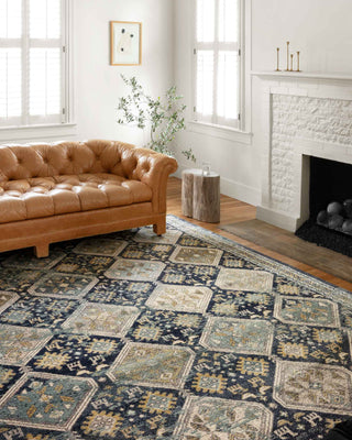 Loloi II Jocelyn JOC-02 Navy/Blue Area Rug Room Scene Featured