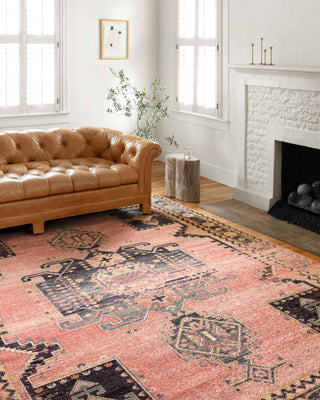 Loloi II Jocelyn JOC-06 Rose/Rose Area Rug Room Scene Featured