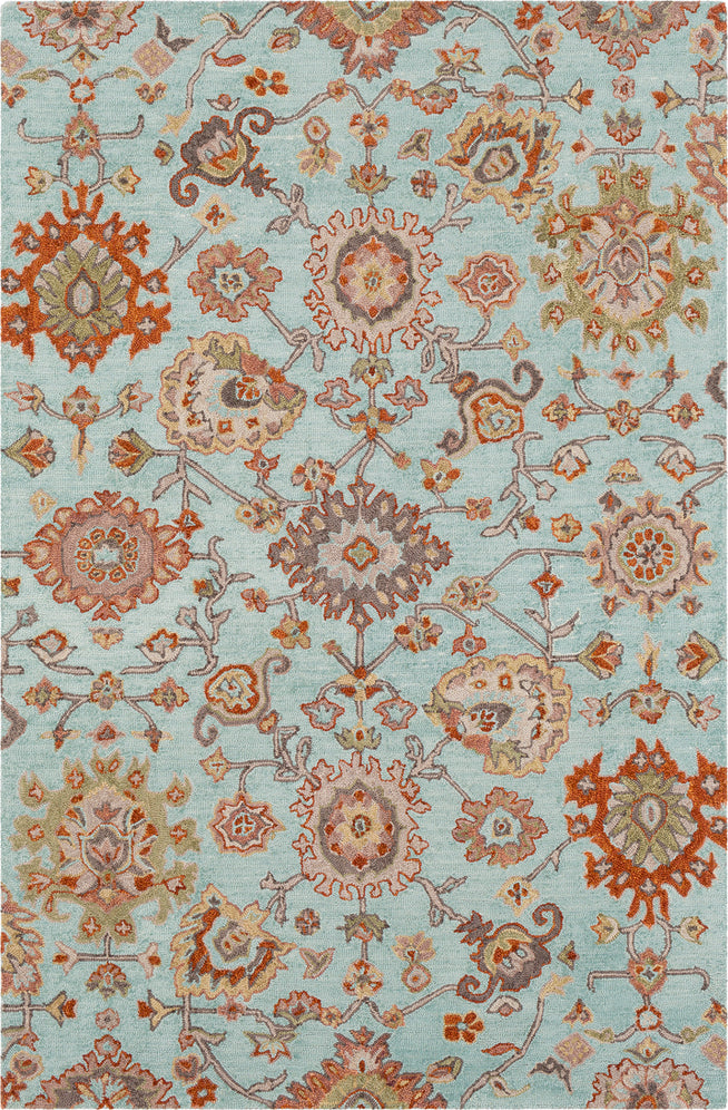 Surya Joli JOI-1001 Sea Foam Burnt Orange Dark Brown Olive Taupe Camel Light Gray Area Rug main image