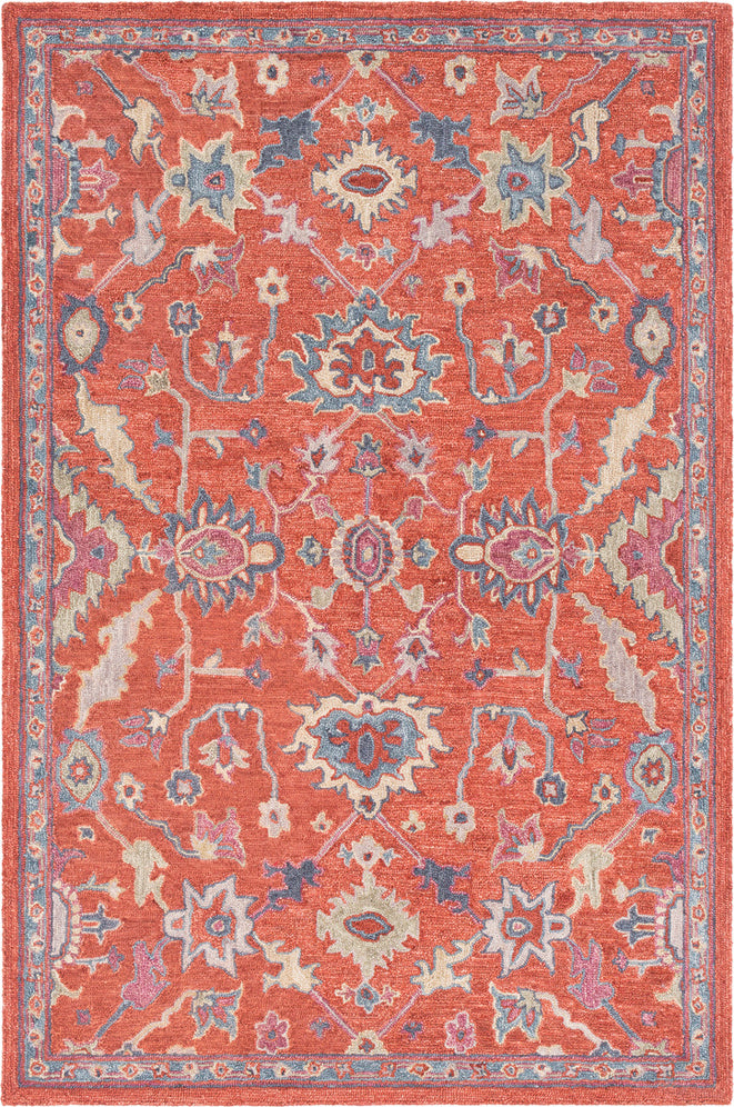 Surya Joli JOI-1004 Clay Dark Blue Aqua Beige Green Mauve Light Gray Medium Area Rug main image